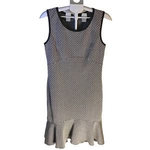 Max Studio Black & White Dress Women’s SZ L NWT